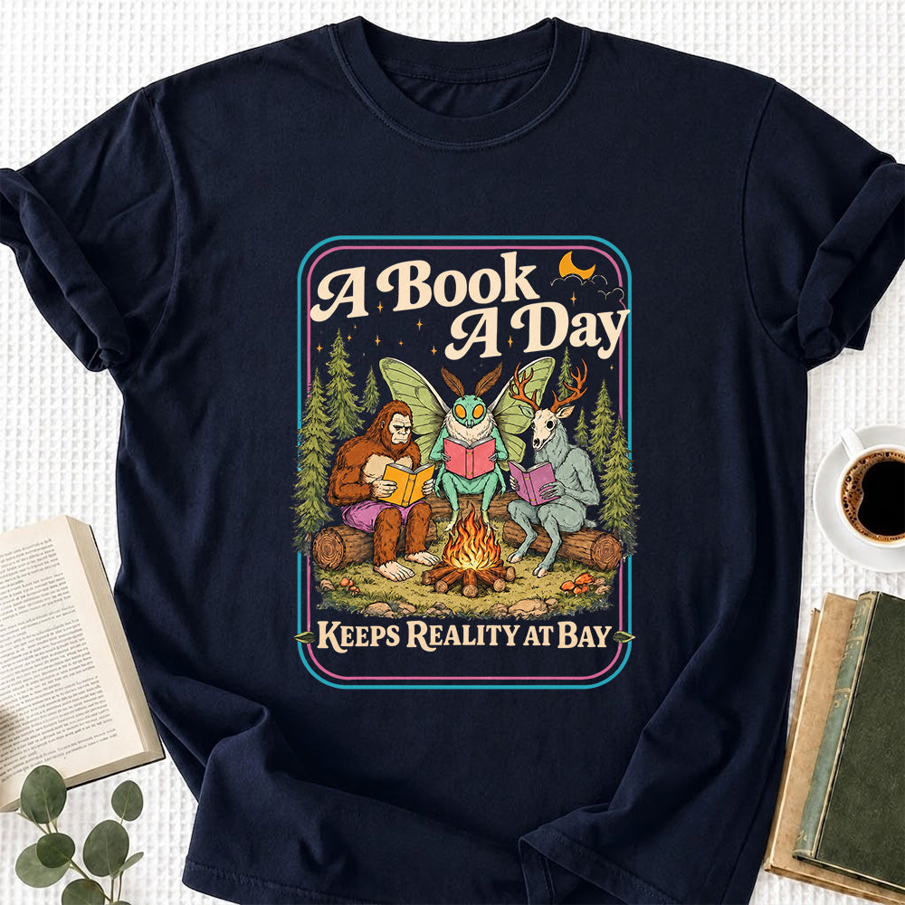 Cryptid Book Club Softstyle T-Shirt | Book Lover Gift Navy