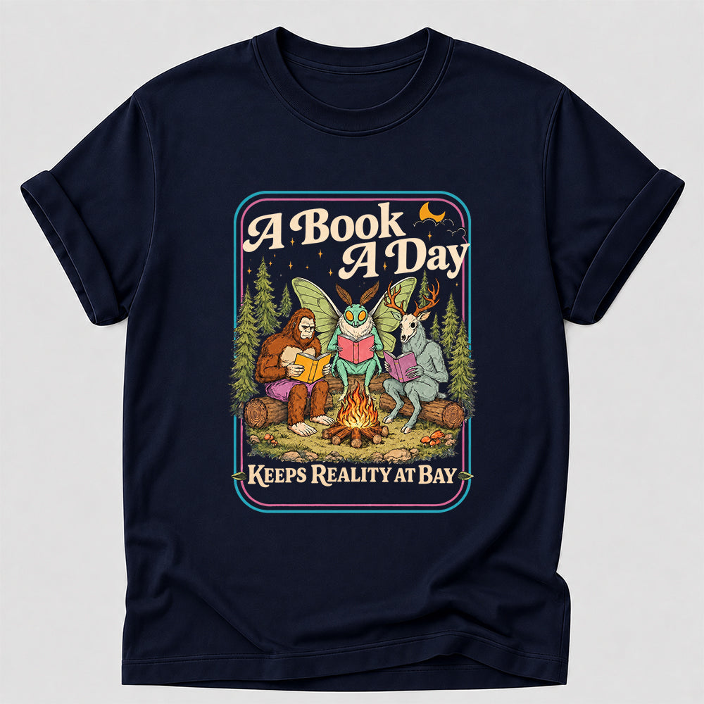 Cryptid Book Club Softstyle T-Shirt | Book Lover Gift Navy