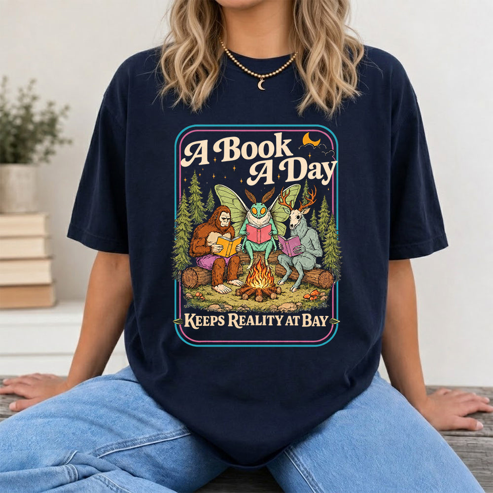 Cryptid Book Club Softstyle T-Shirt | Book Lover Gift Navy