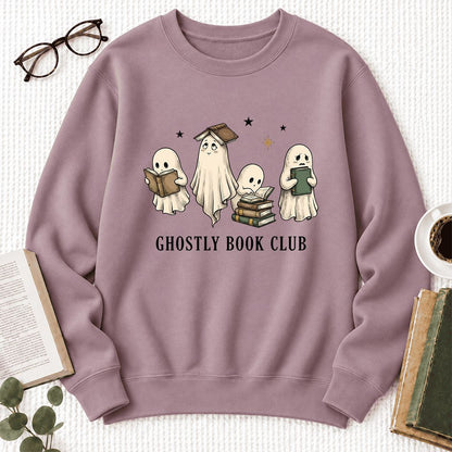 Ghostly Book Club Softstyle Sweatshirt | Spooky Book Lover Gift Paragon