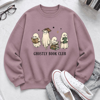 Ghostly Book Club Softstyle Sweatshirt | Spooky Book Lover Gift Paragon