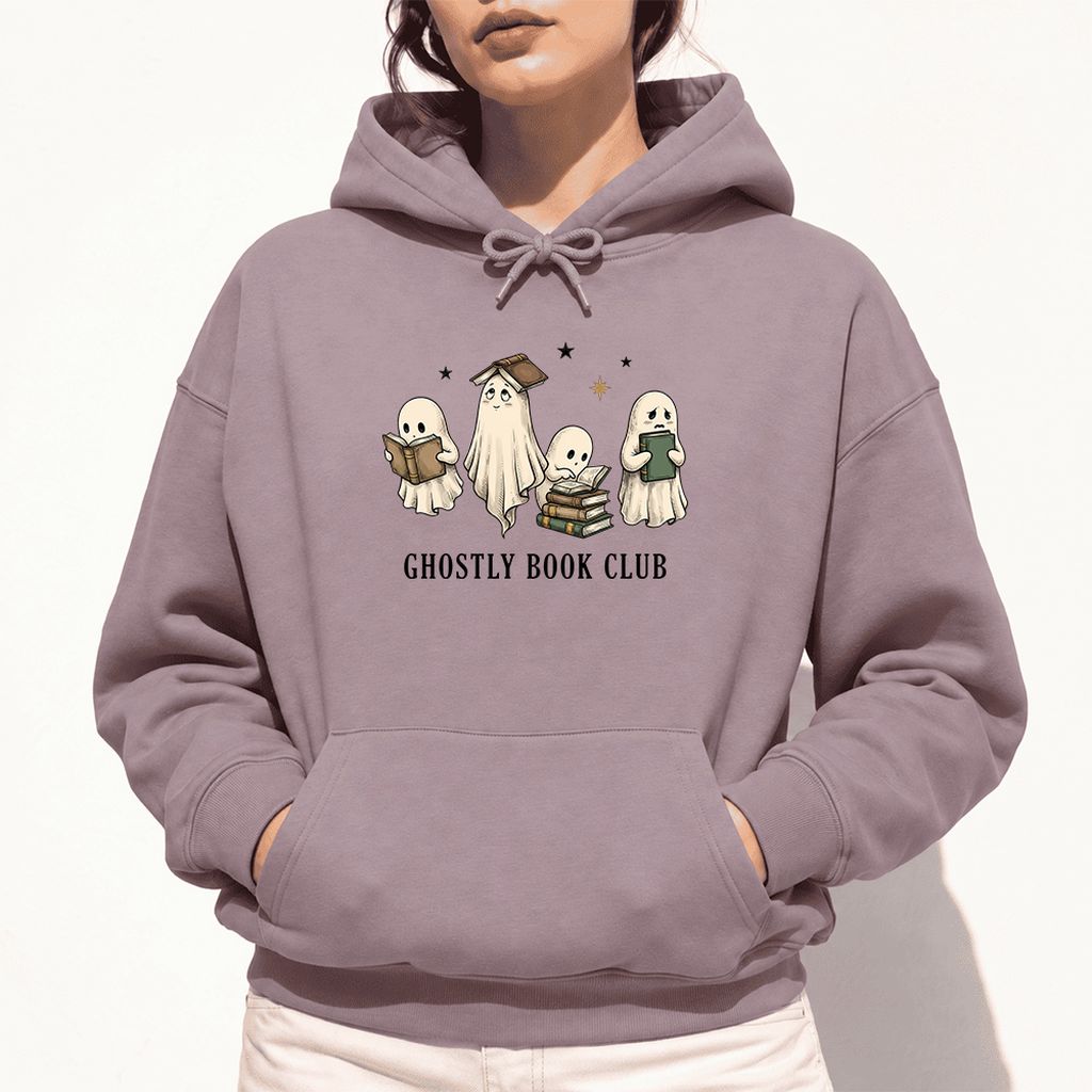 Ghostly Book Club Softstyle Hoodie | Spooky Book Lover Gift Paragon