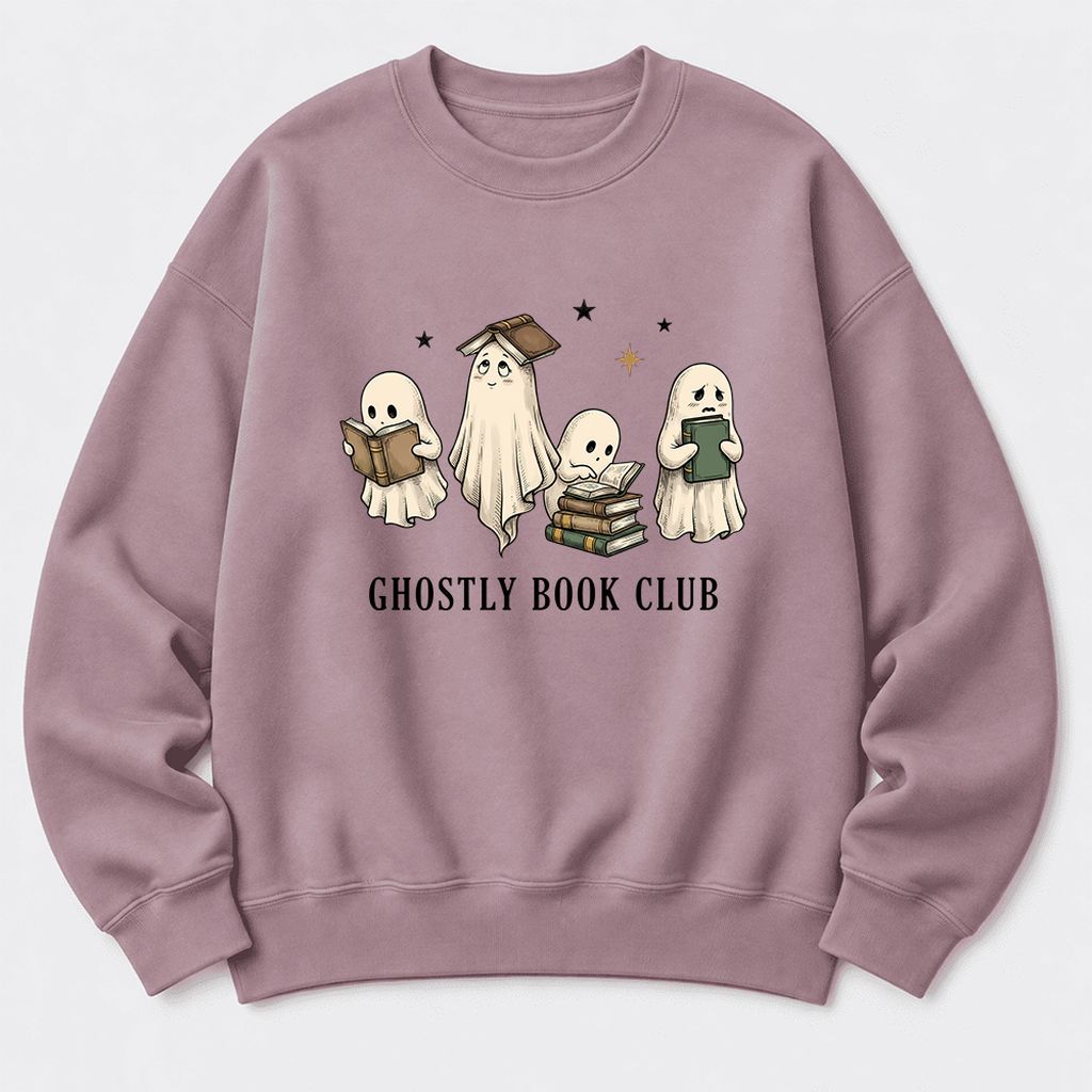 Ghostly Book Club Softstyle Sweatshirt | Spooky Book Lover Gift Paragon