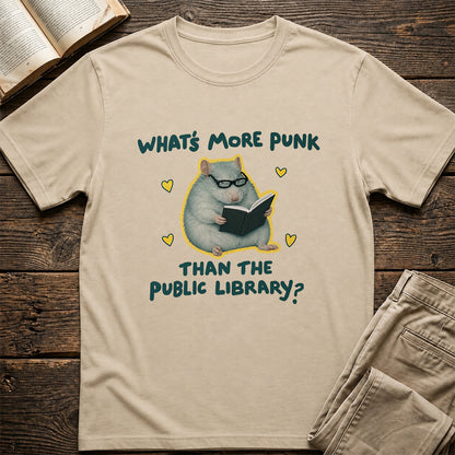 What's More Punk Softstyle T-Shirt | Book Lover Gift Sand