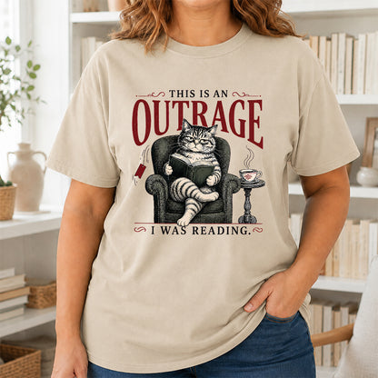 This Is An Outrage Softstyle T-Shirt | Book Lover Gift Sand