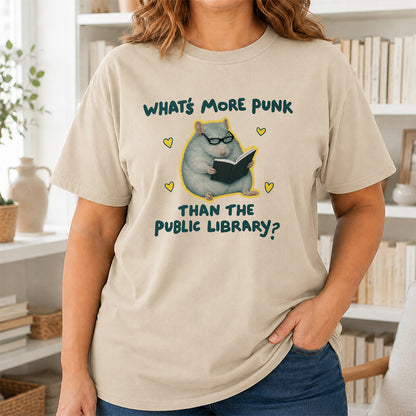 What's More Punk Softstyle T-Shirt | Book Lover Gift Sand