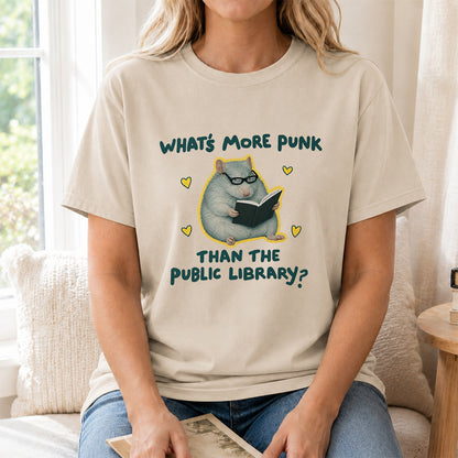 What's More Punk Softstyle T-Shirt | Book Lover Gift Sand