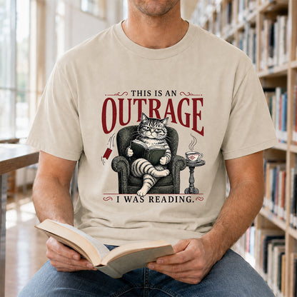 This Is An Outrage Softstyle T-Shirt | Book Lover Gift Sand