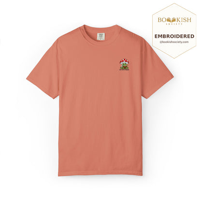 Embroidered One More Chapter Comfort Color ® T-shirt Book Lover Gift Terracotta
